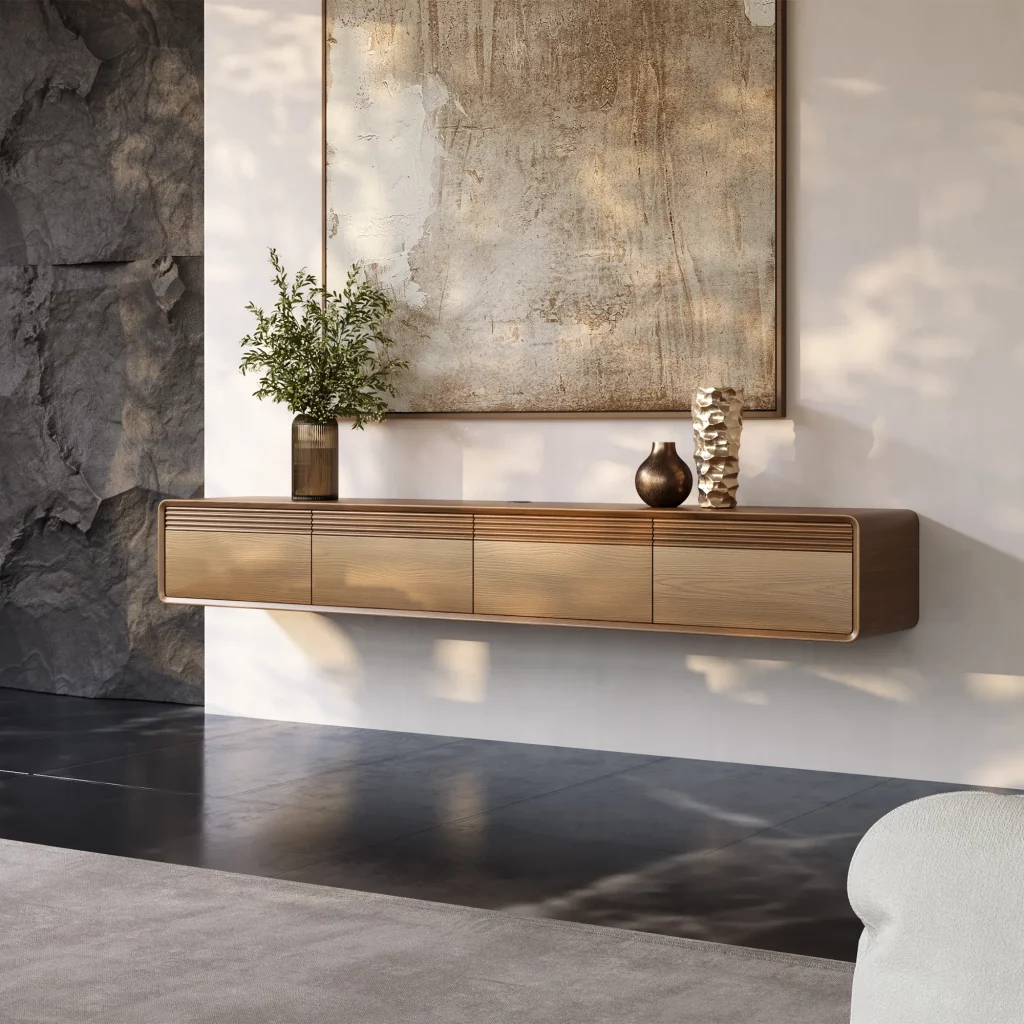 Povison Mid-Century Modern Floating TV Stand