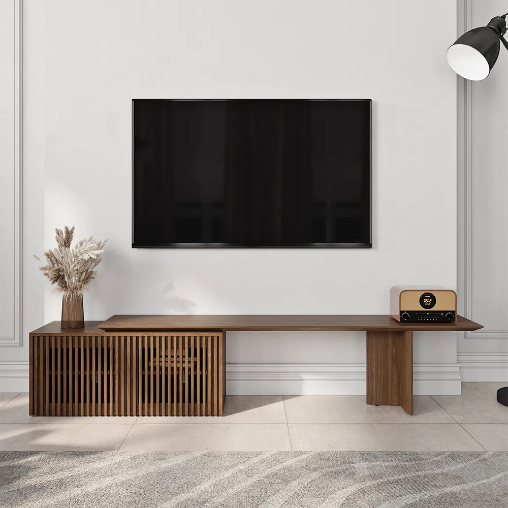 Povison Modern Wood Extendable TV Stand