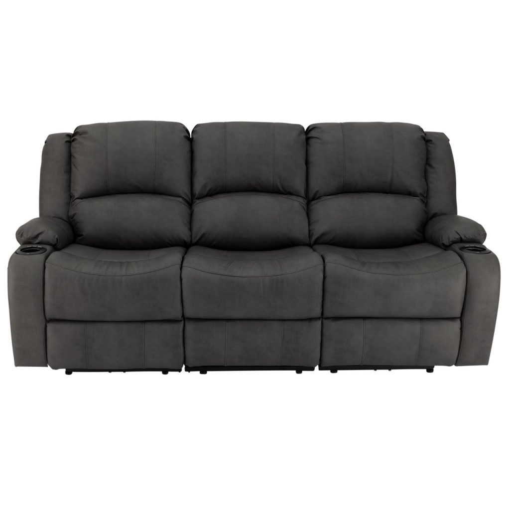 RecPro Charles Powered Triple RV Wall Hugger Recliner Sofa