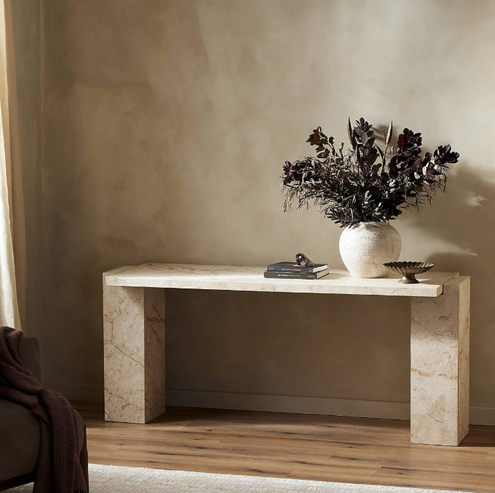 Romano 73 Marble Console Table