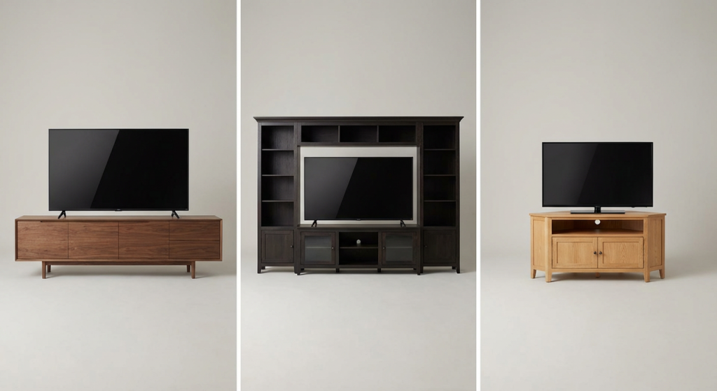 Types of TV stands comparison