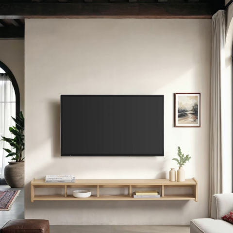 Walker Edison Minimalist Floating TV Stand