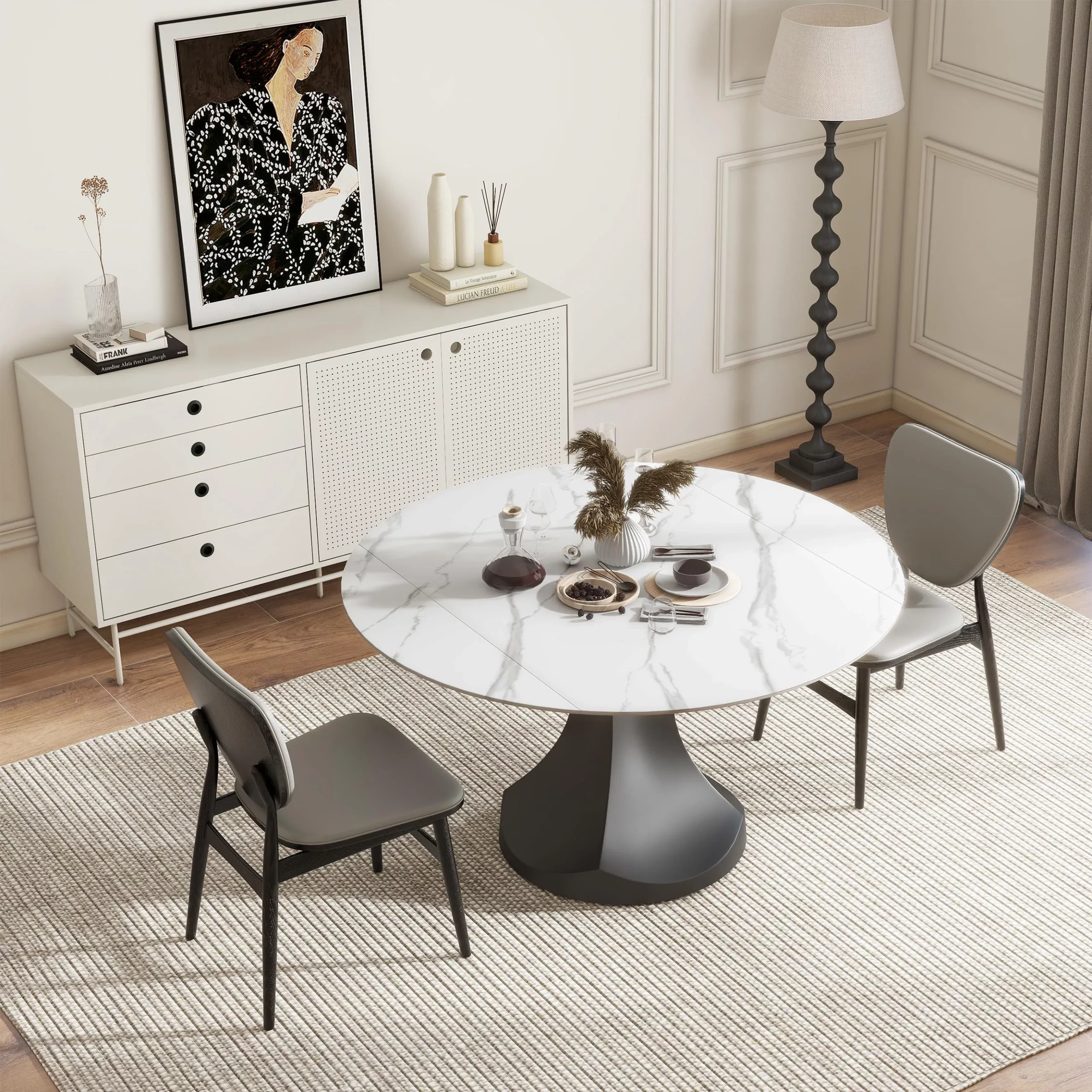 White Storage sideboard at home