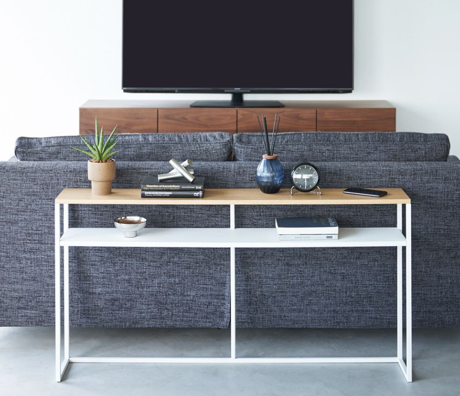 Yamazaki Sofa Back Console Table w Shelf (50)