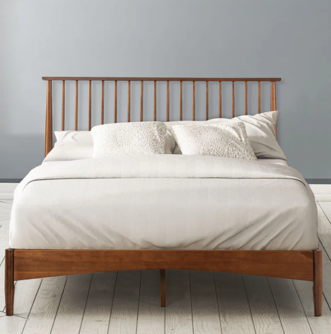 Zinus Linda Mid-Century Wood Platform Bed
