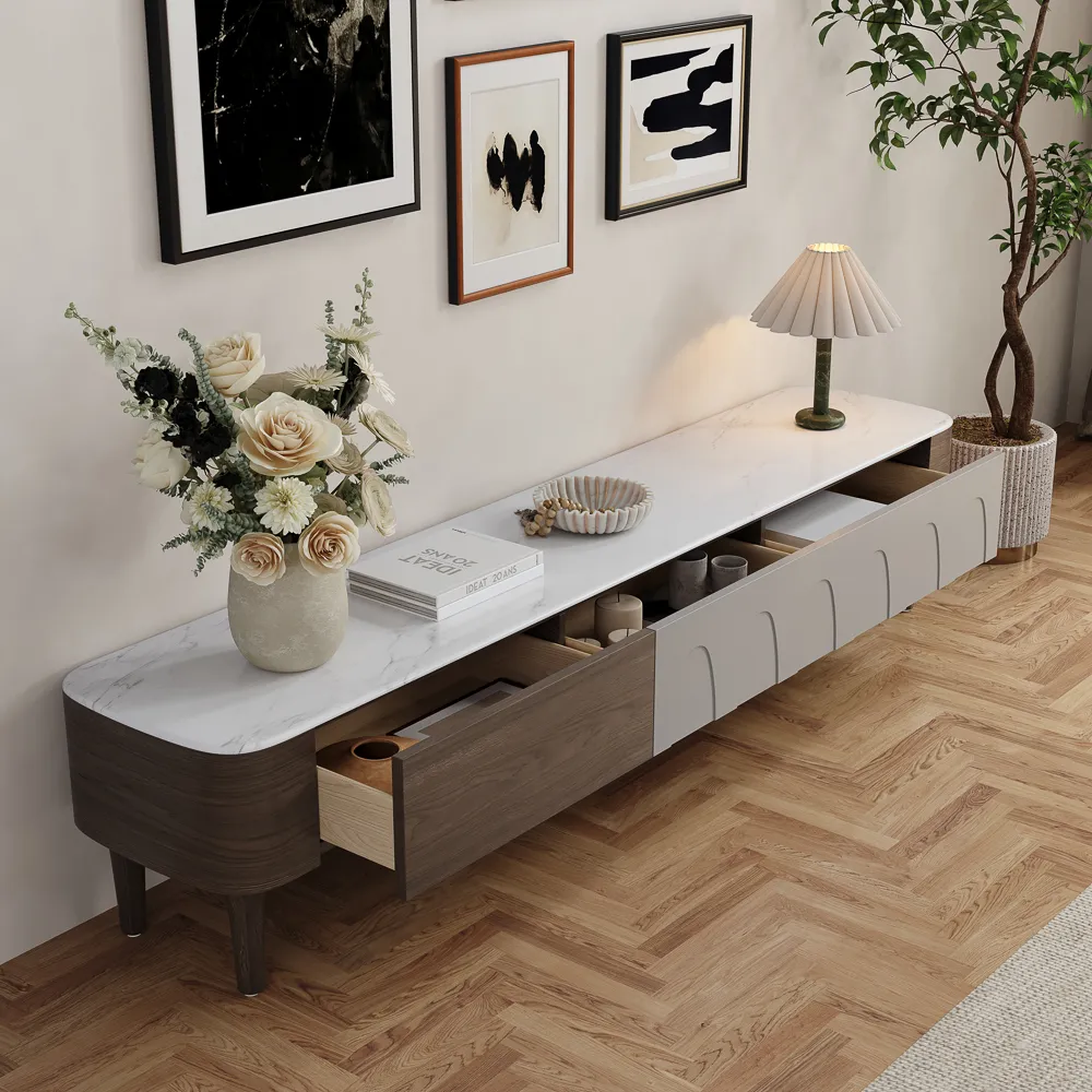 Crystallized Stone Tv Stand