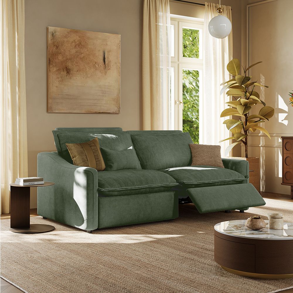 Ergopals-Power Reclining Loveseat-Green