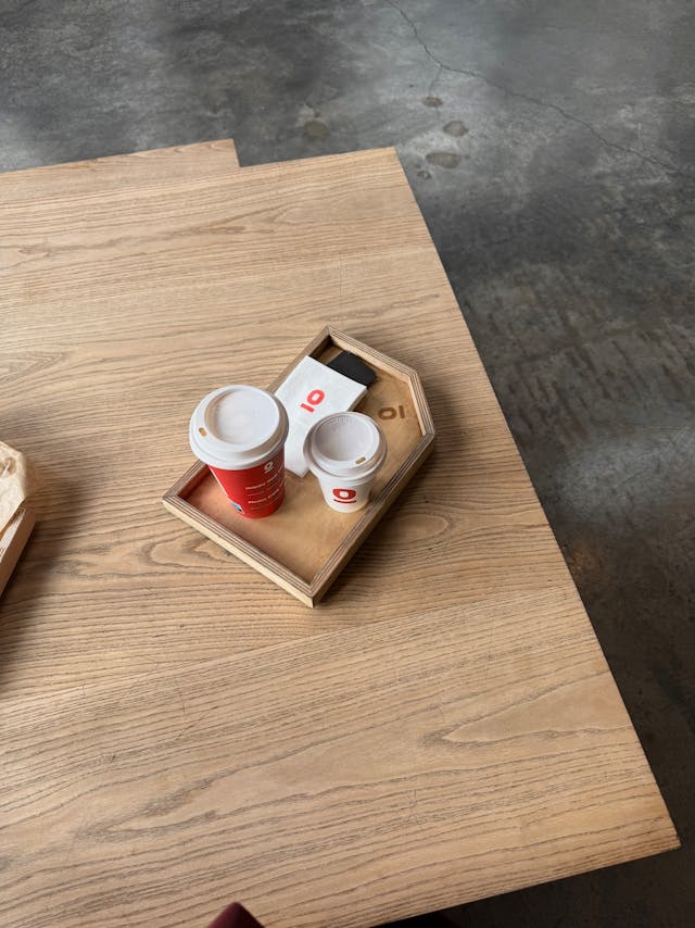 Minimalist Coffee Table with tray
