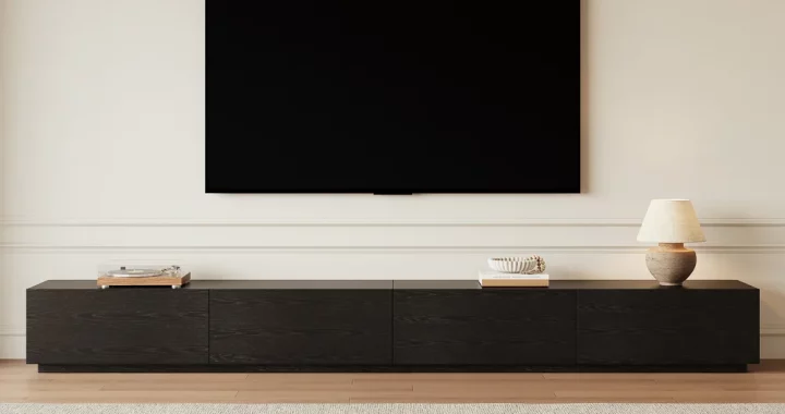 Modern Black TV Stand