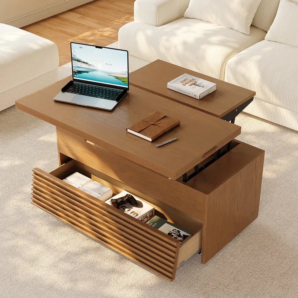 POVISON Lift-Top Coffee Table with Storage
