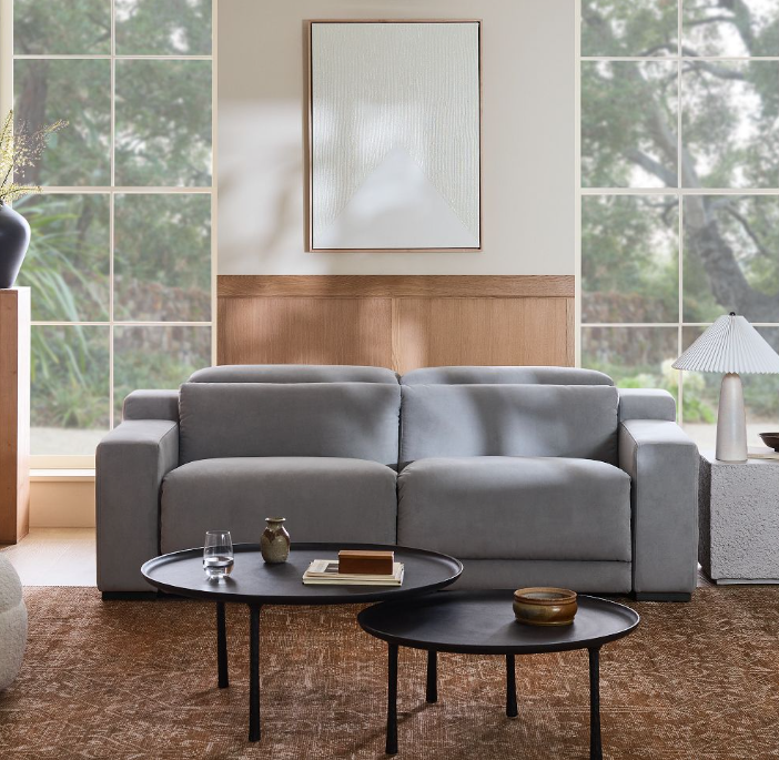 West Elm Dalton Motion Reclining Leather Sofa