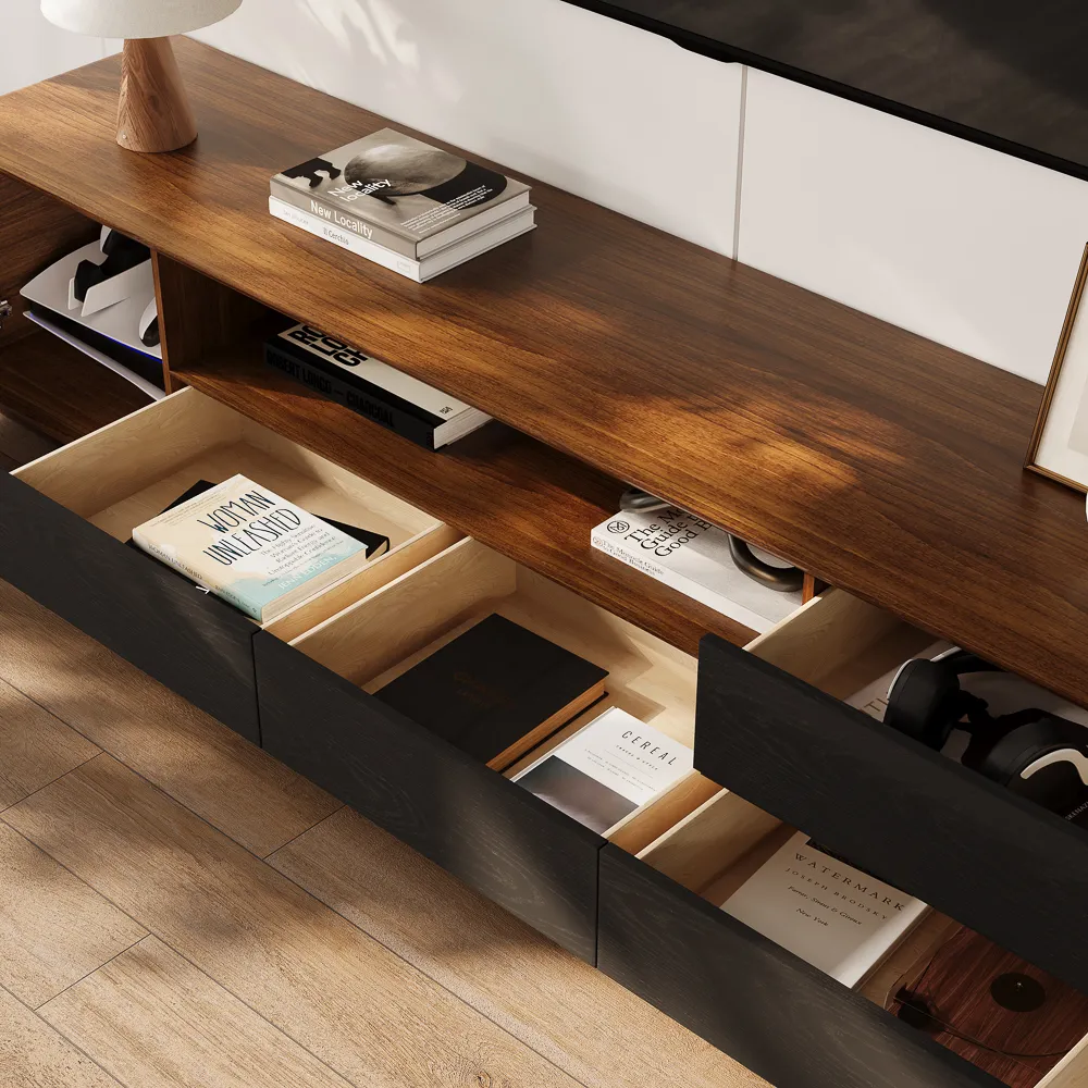 storage of a tv stand