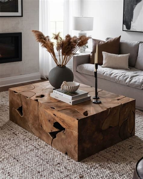 wood coffee table