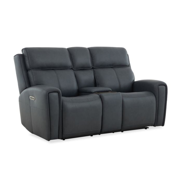 Flexsteel Warren Leather Power Reclining Loveseat