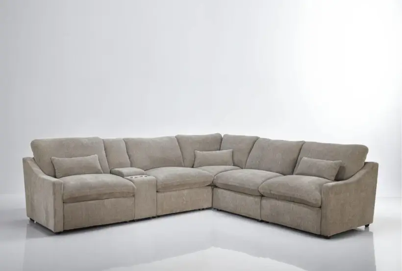 Living Spaces Kennedy Power Reclining Modular Sectional