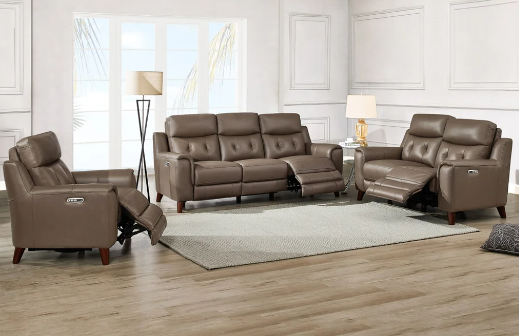 Malibu 3-piece Leather Power Reclining Set