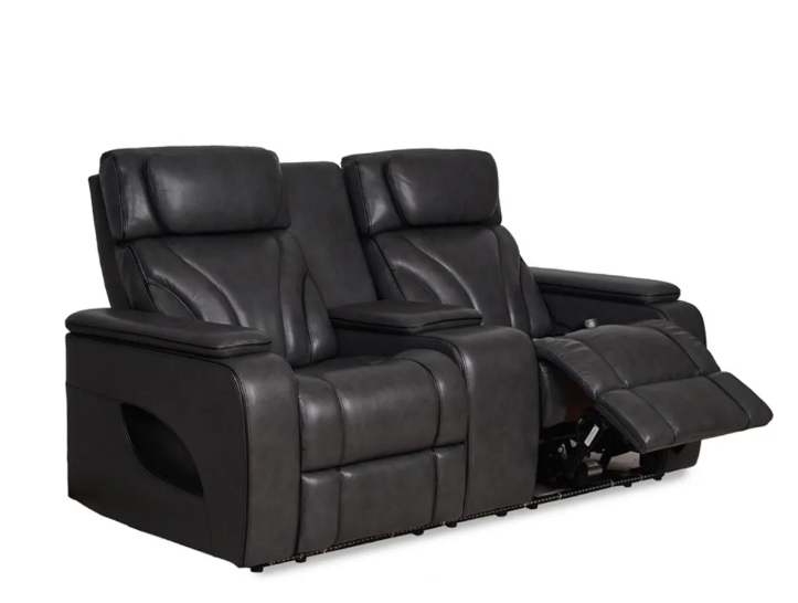 Pete Zero-Gravity Leather Reclining Loveseat
