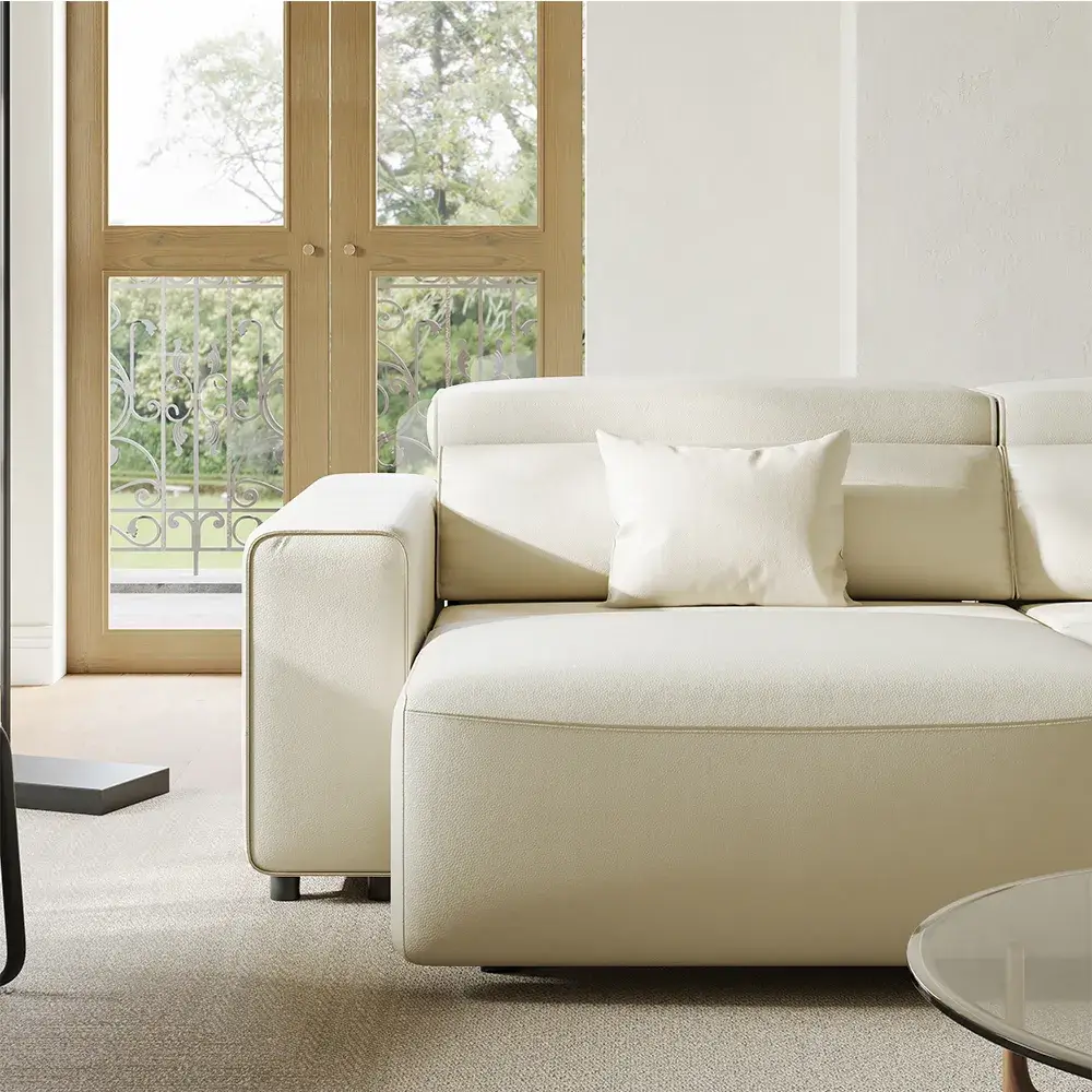 Povison Microfiber Leather Sofa