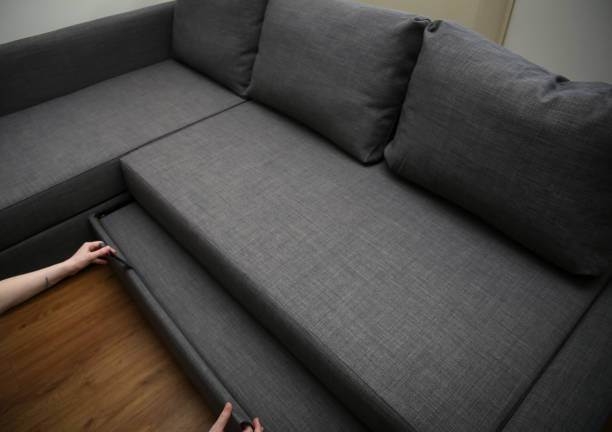 pulling out a sofa bed