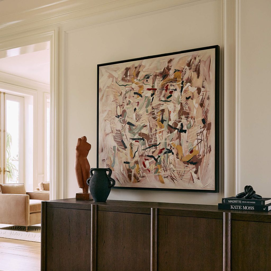 A Dark Brown Oak TV Stand For Media Console or Large TV