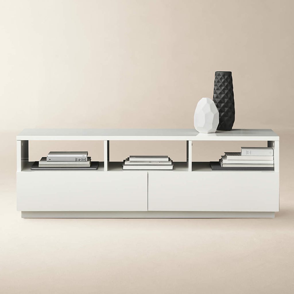 a minimalism tv stand with storage fit in small bedrooms,. living rooms and apartments