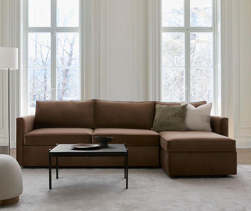 West Elm Harris 2-Piece Sleeper Sectional