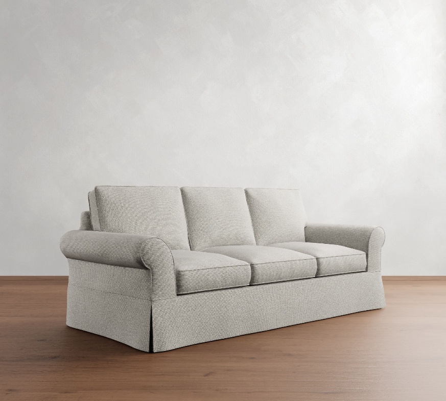 a grey sleeper sofa capable for modern and compact living rooms