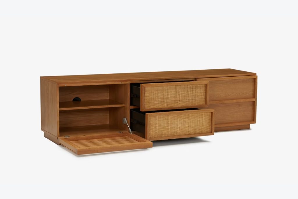 Joybird Lois Media Console with drawers for storage