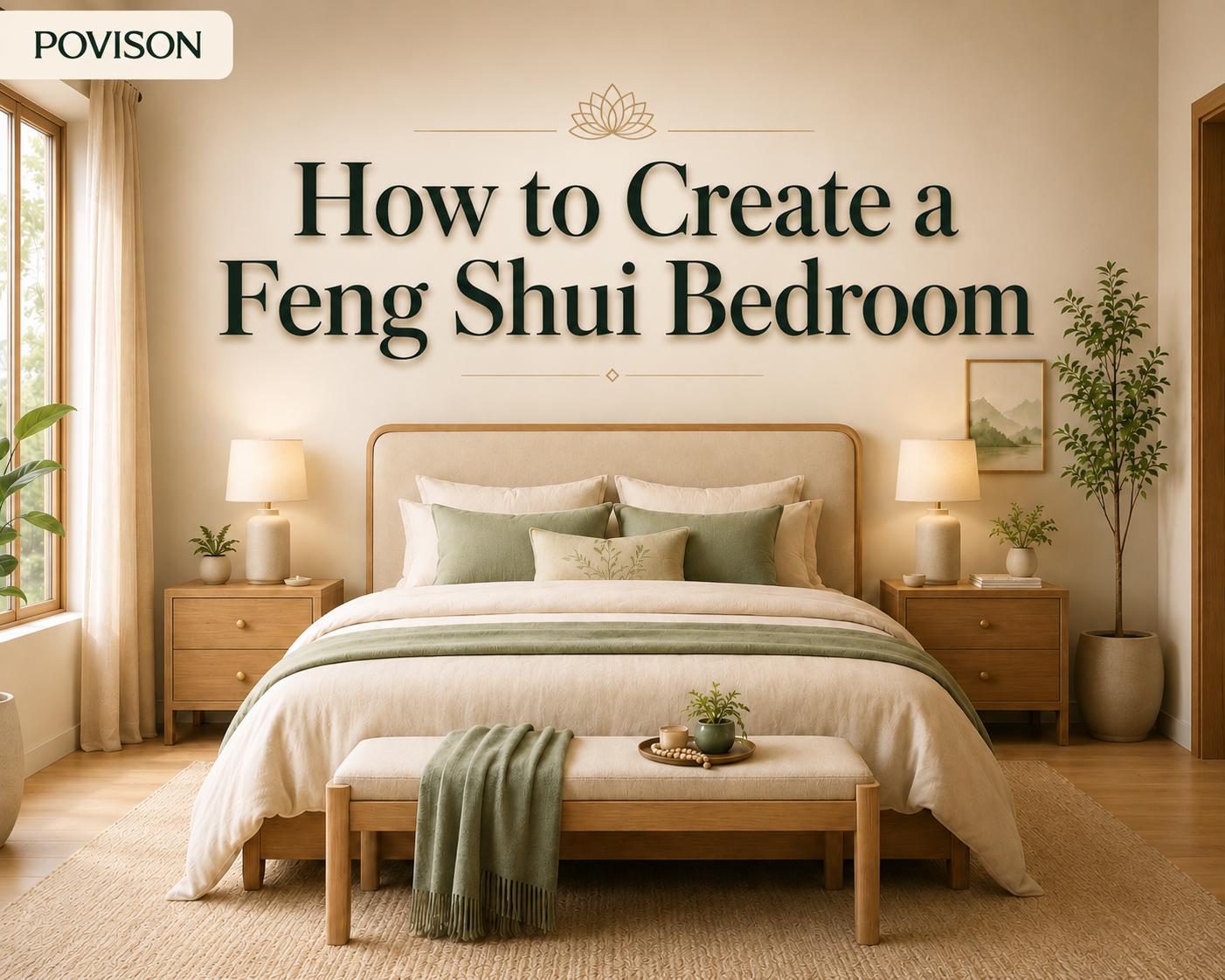 Povison's decoration ideas about how to create a feng shui bedroom that fits your lifestyle and daily comfort