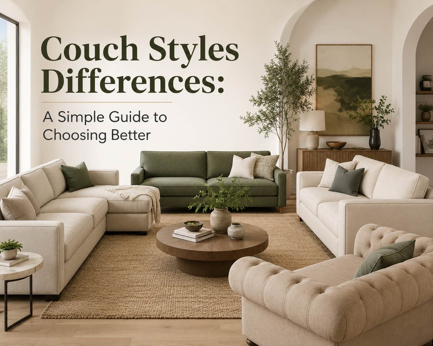 couch styles differences: a simple guide to choosing better