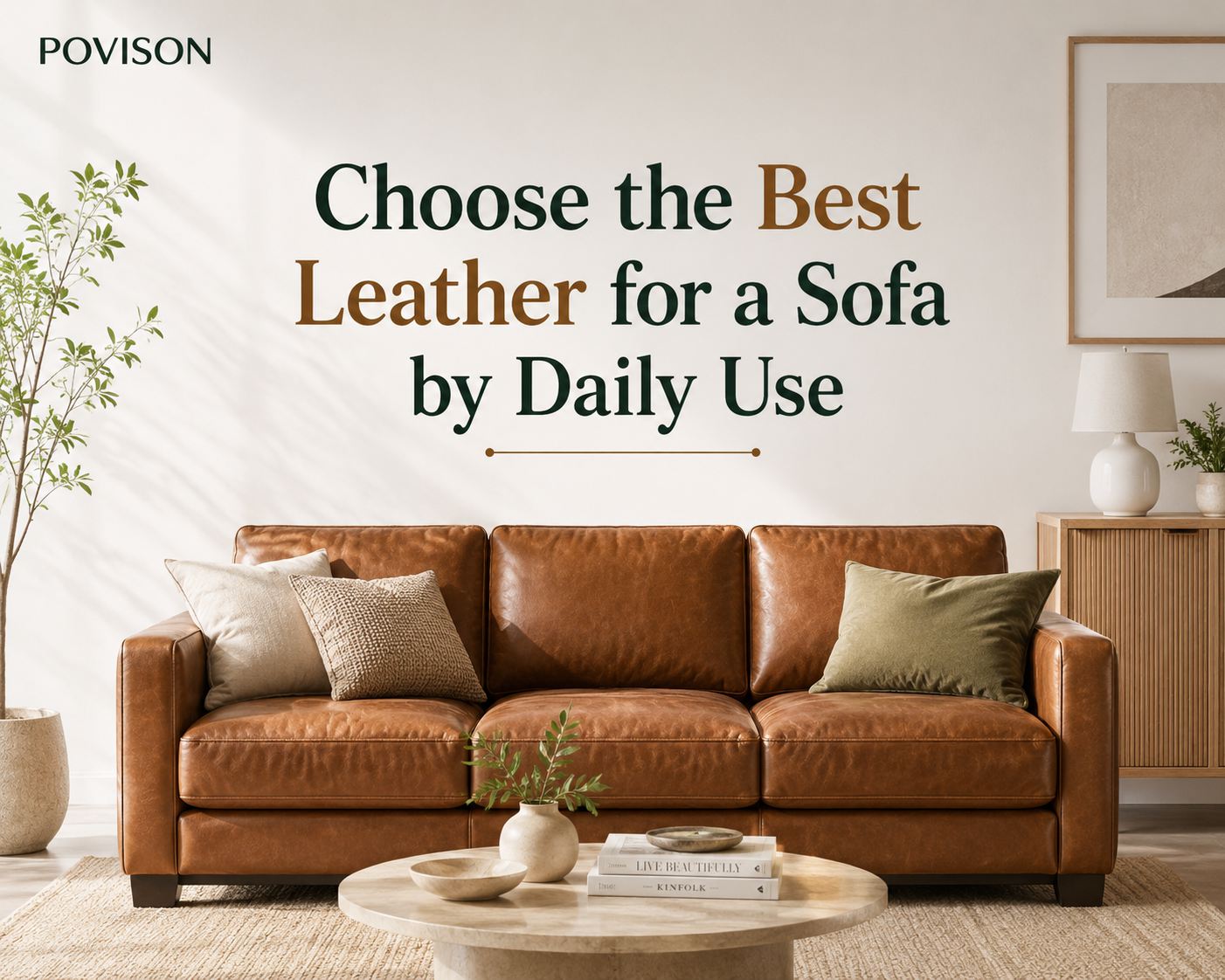 choose the best leather for a sofa by daily use. povison's simple buying guide for leather of a sofa