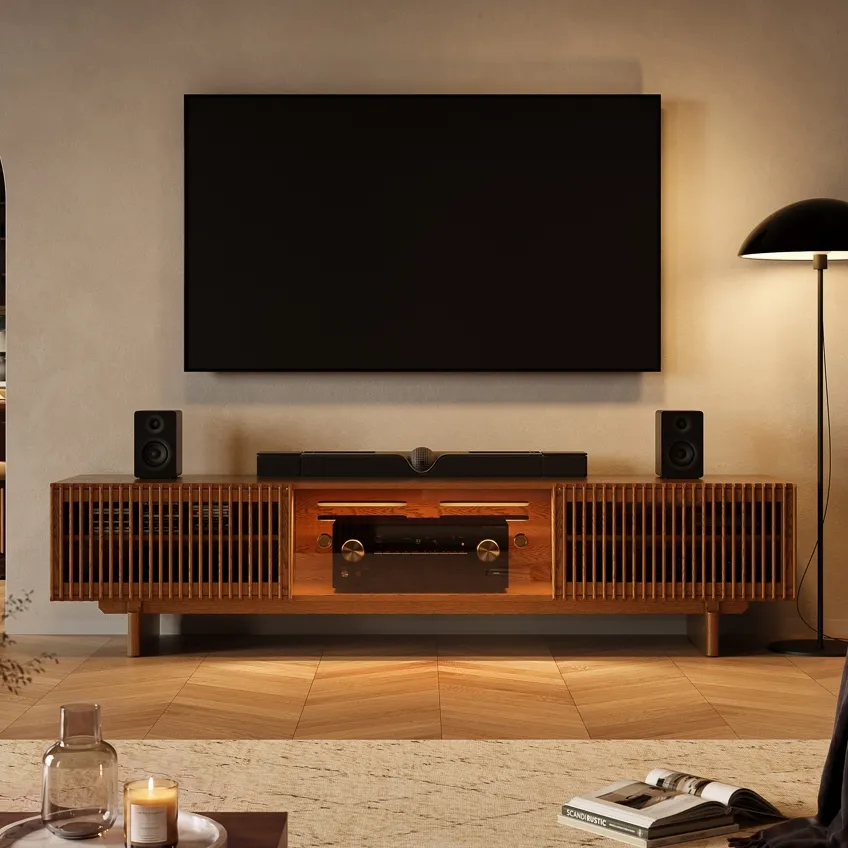 Arboren Mid-Century Modern TV Stand with storage