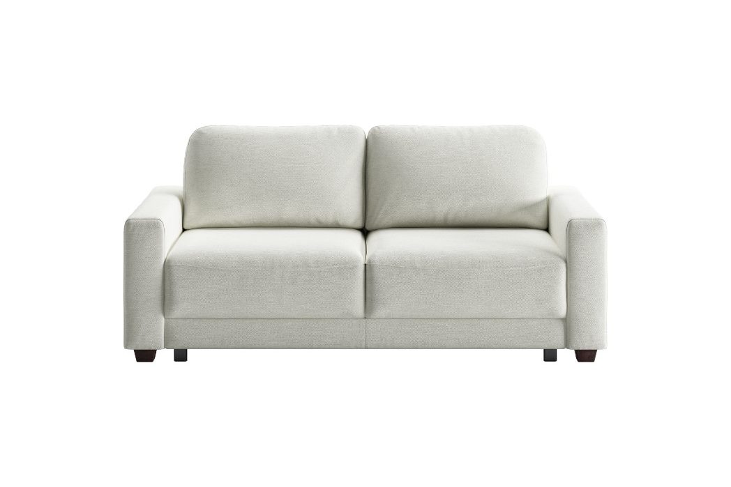 Luonto Belton Queen Size Power Sleeper sofa in white leather