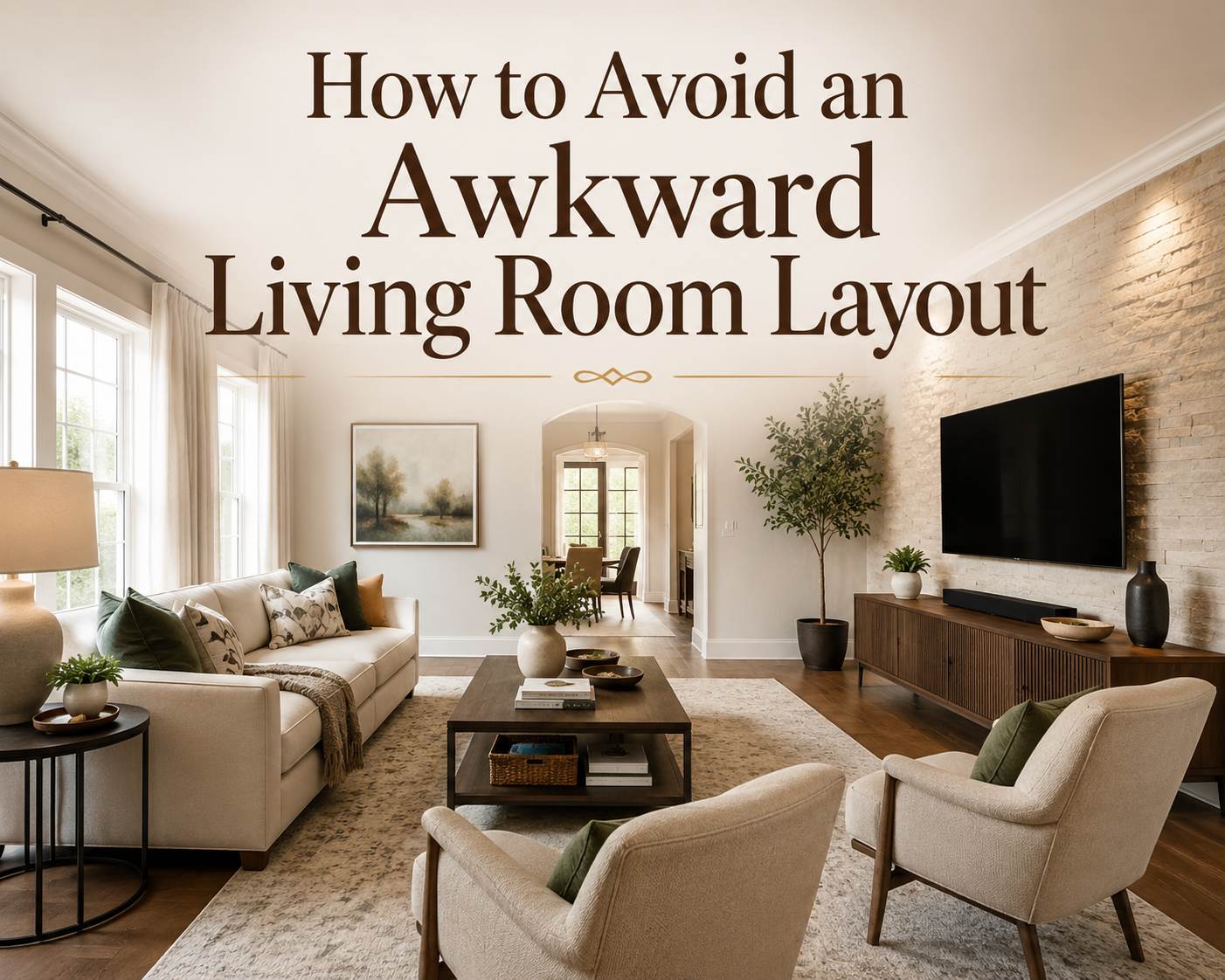 povison's home improvement tips about how to avoid an awkward living room layout