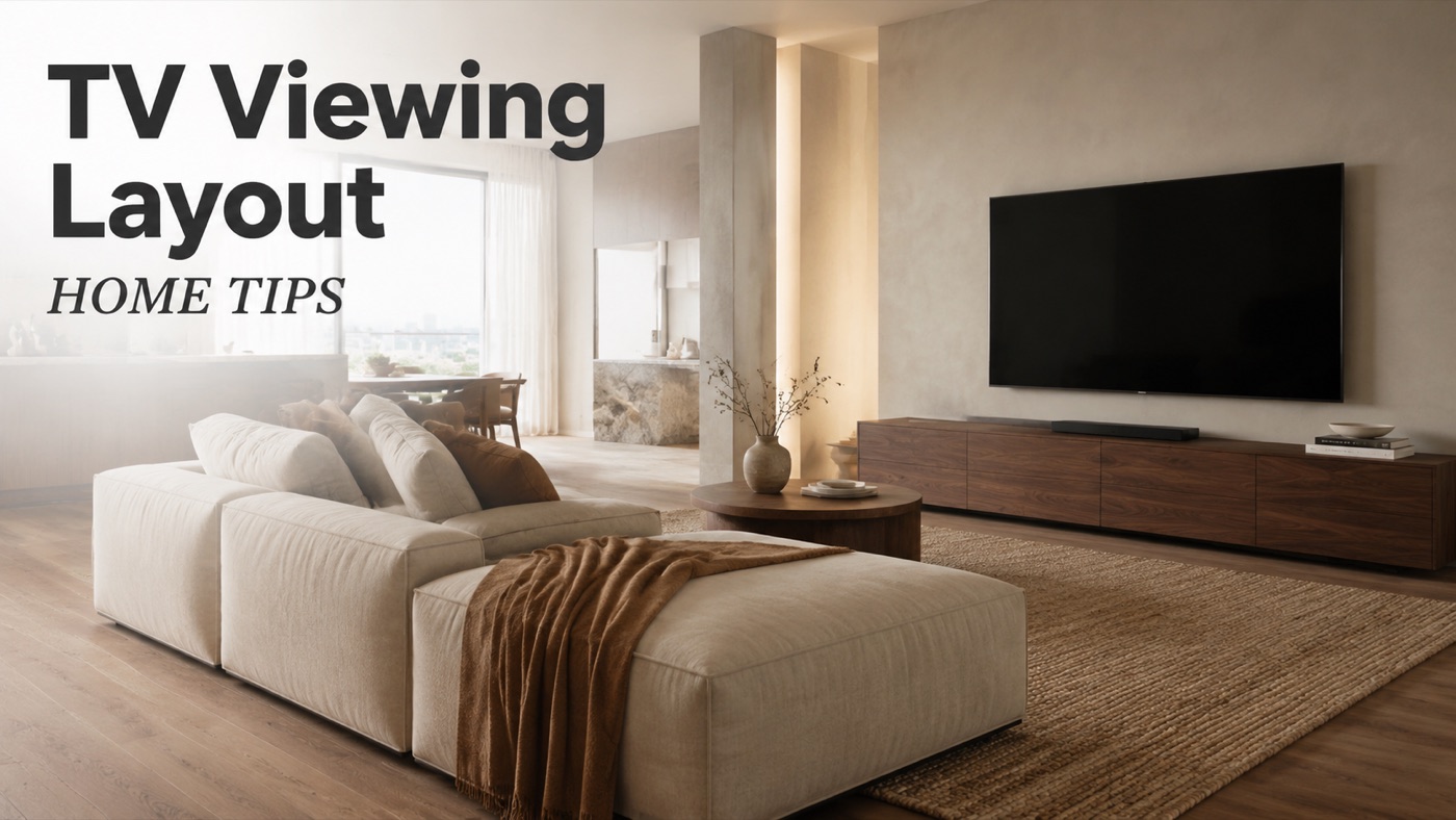POVISON furniture arranged for comfortable TV watching