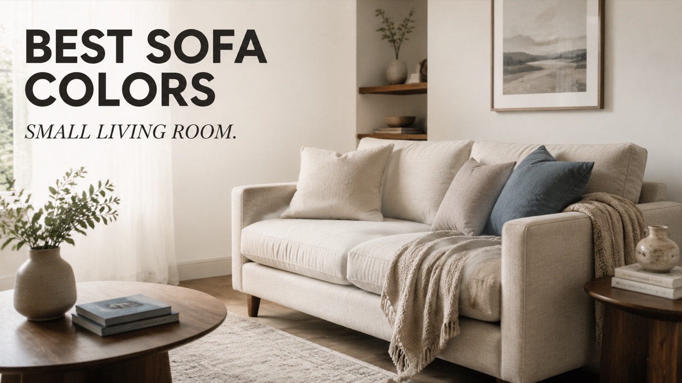 POVISON light neutral sofa for a small living room