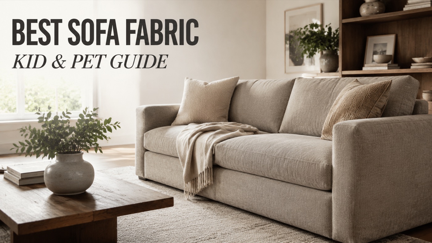 POVISON easy-clean sofa fabric for homes with kids and pets