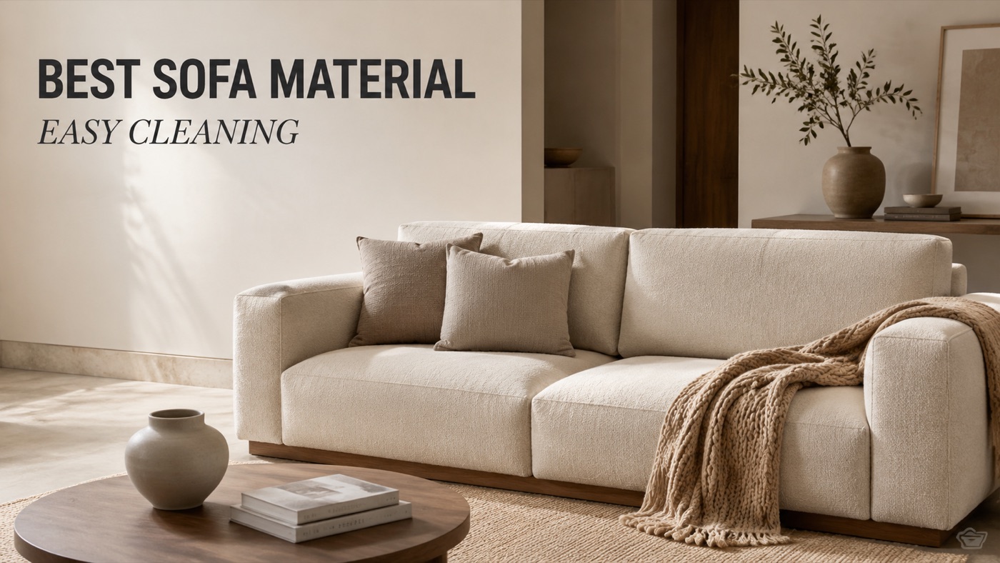 POVISON easy-clean sofa material for modern living rooms