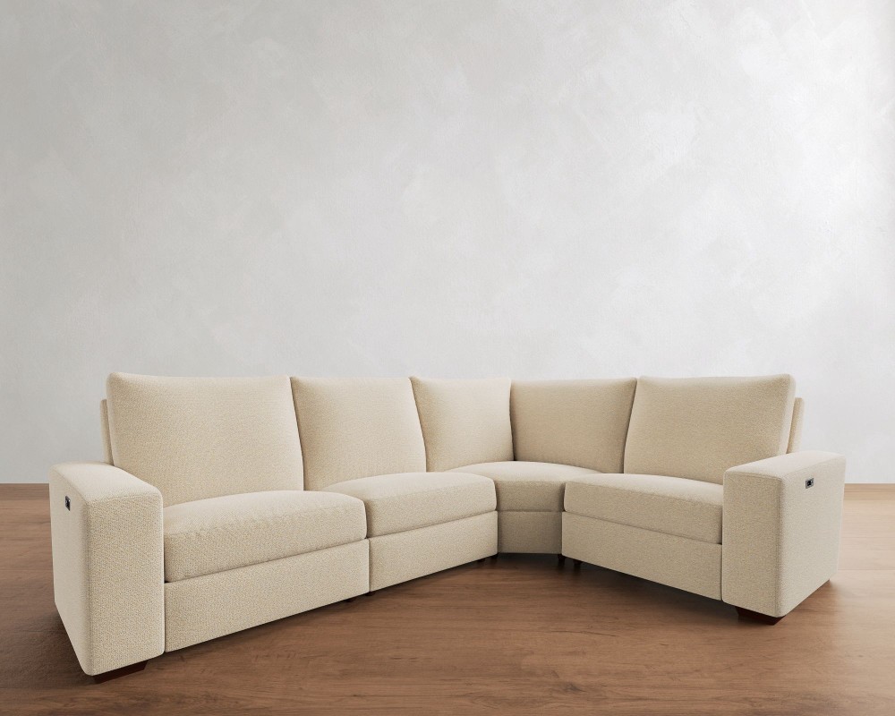 Pottery Barn Big Sur Sectional in L shape with cushions and square arms for large living room