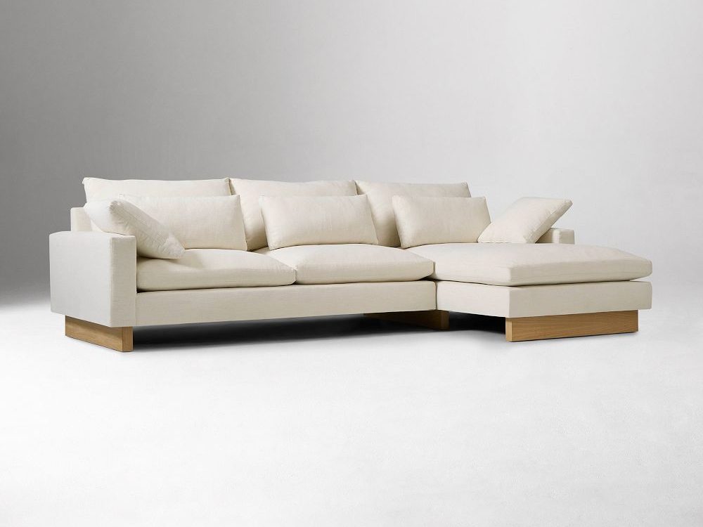 West Elm Harmony Modular Sectional in L shape with cushions