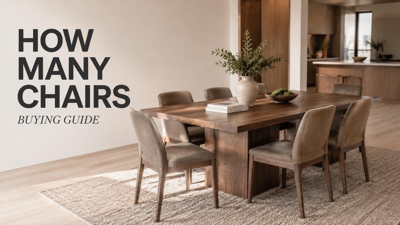 POVISON 6 person dining table with six matching chairs
