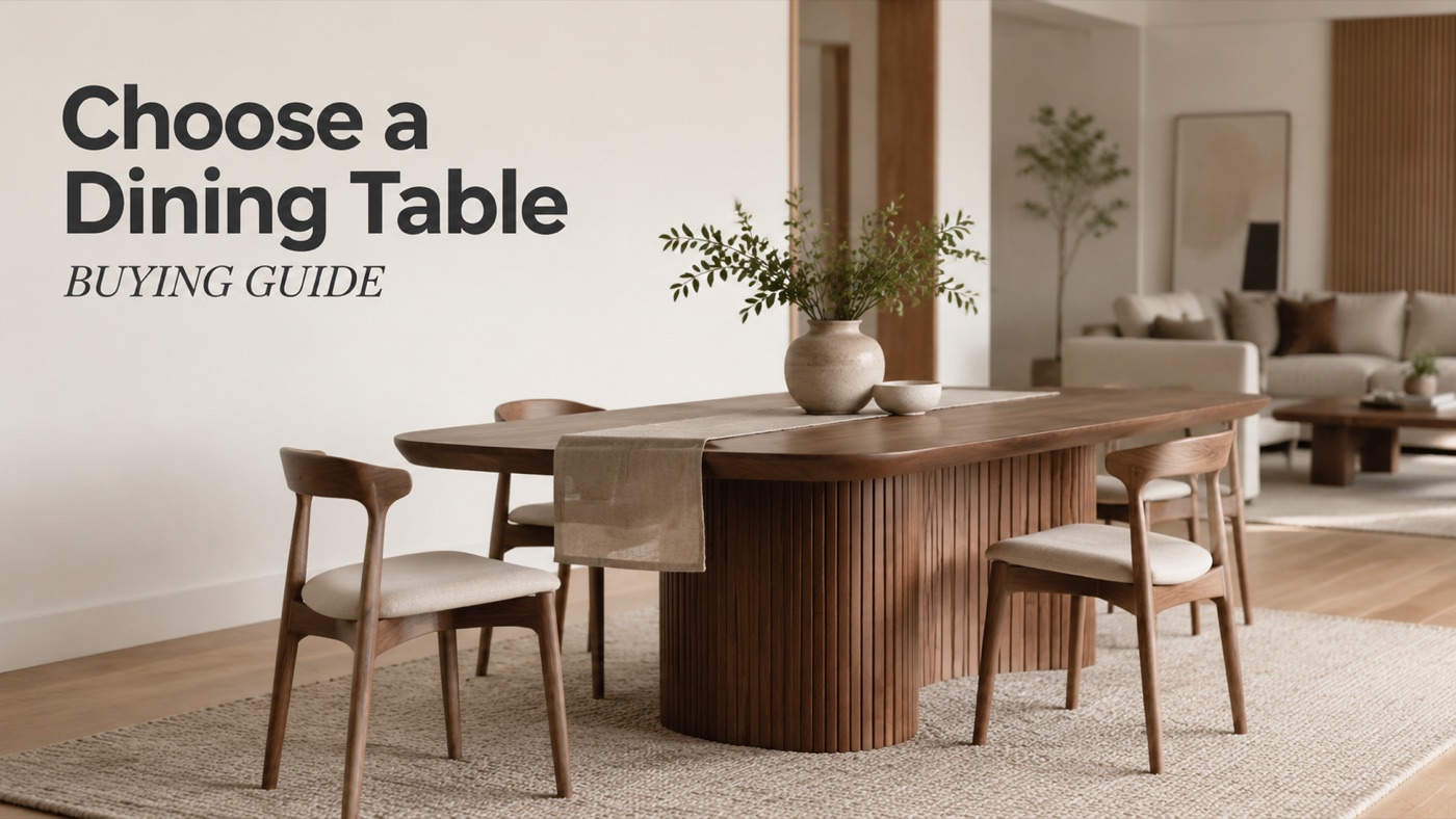 POVISON dining table for open plan living and dining space