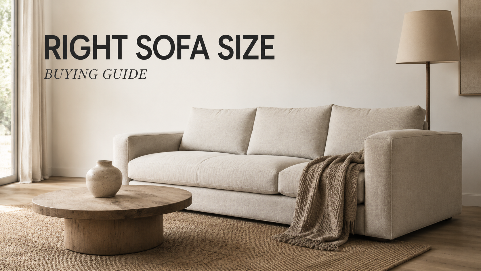 POVISON modular sectional sofa sized for living room with clear walkways