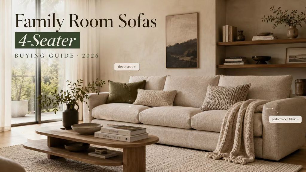 4-Seater Sofa Buying Guide for Family Rooms 2026 - POVISON Blogs