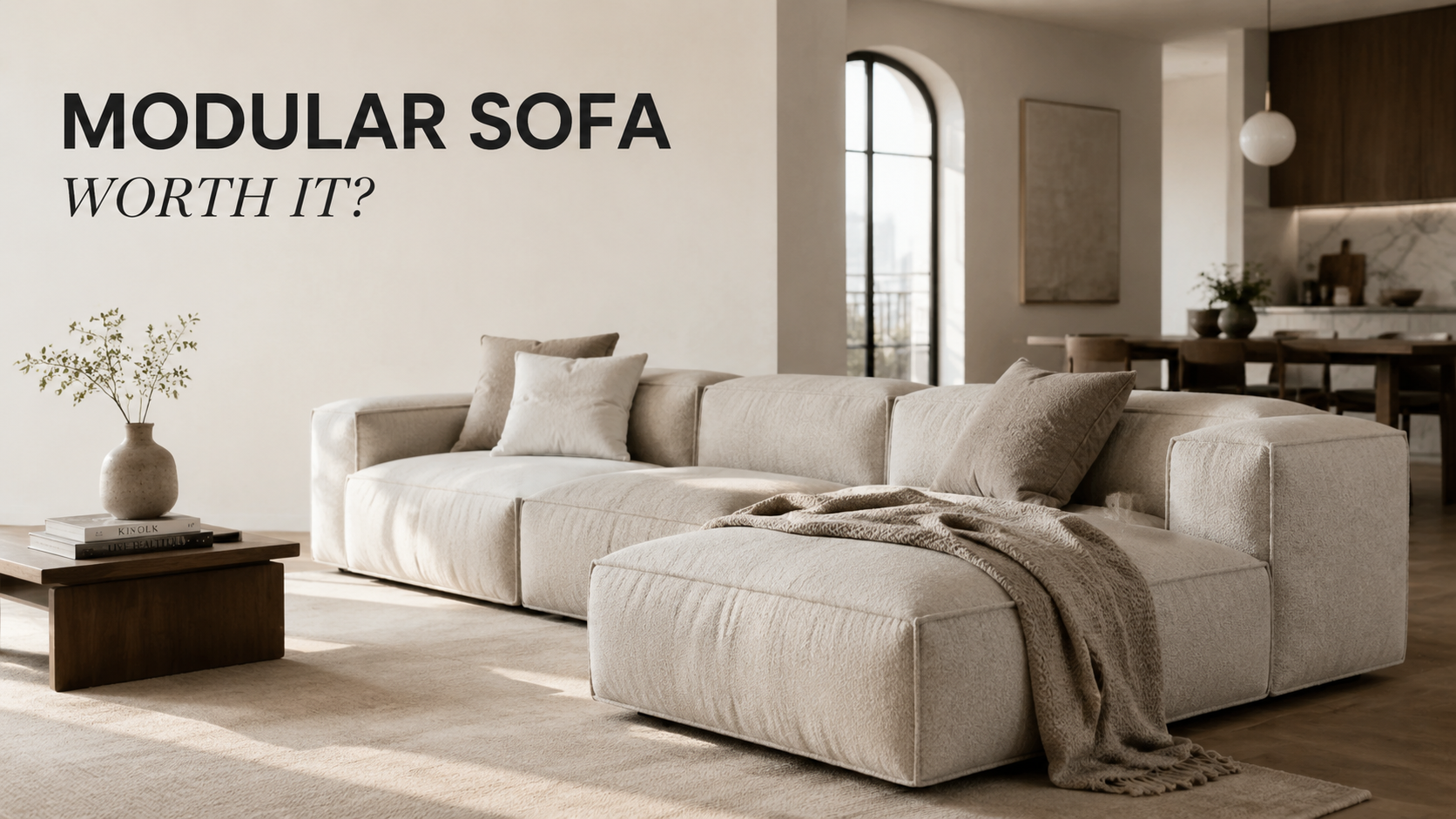 POVISON modular sofa arranged for flexible living room seating