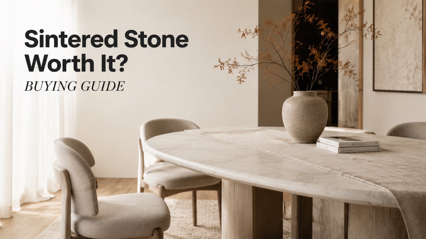 POVISON sintered stone dining table showing durable everyday value