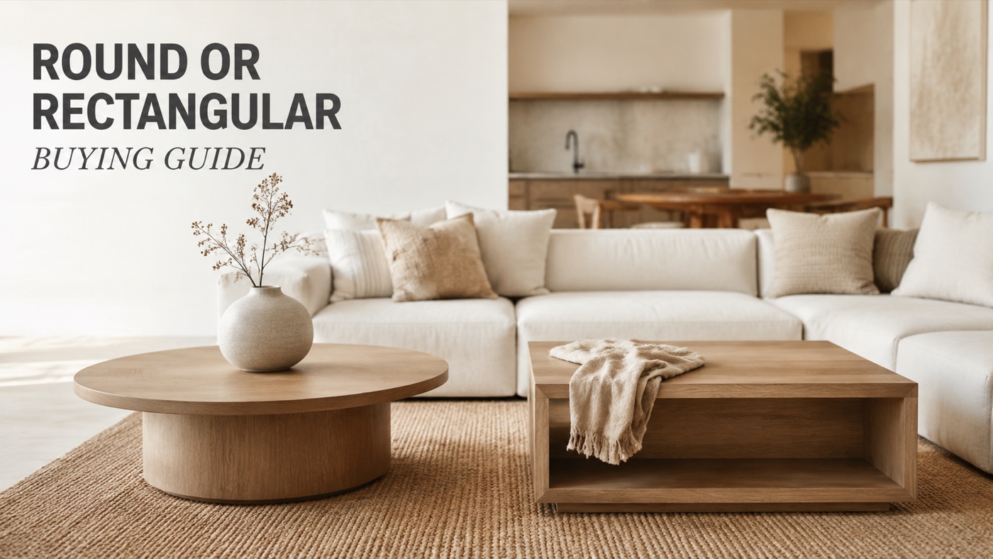 POVISON round and rectangular coffee table comparison
