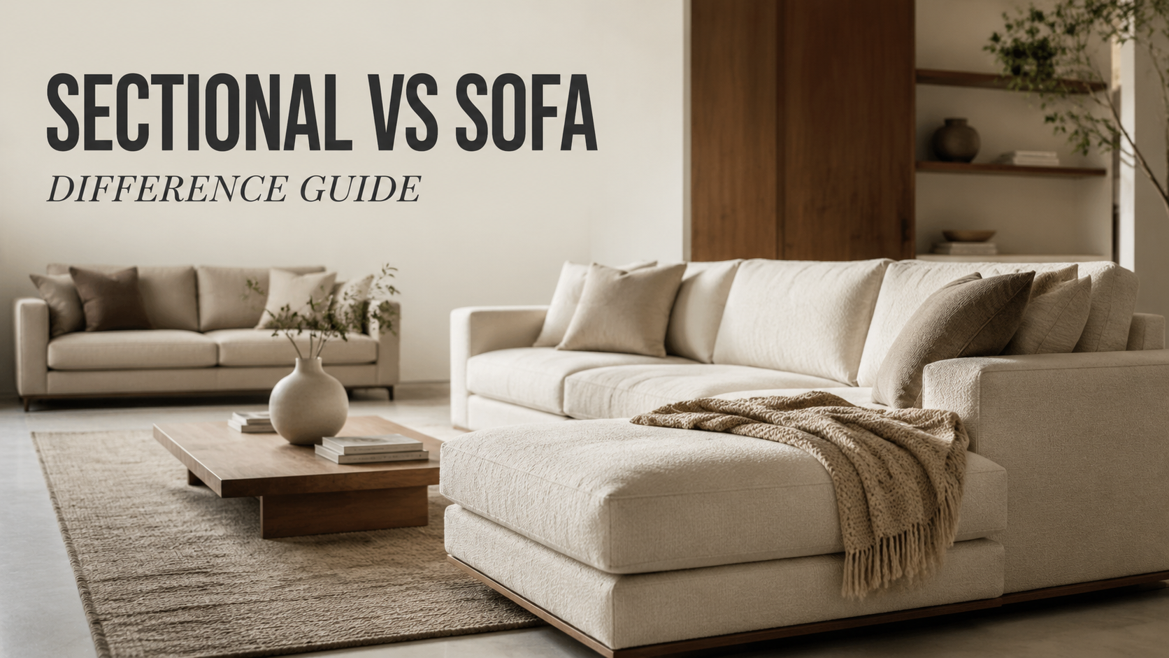 POVISON sectional sofa compared with a regular sofa