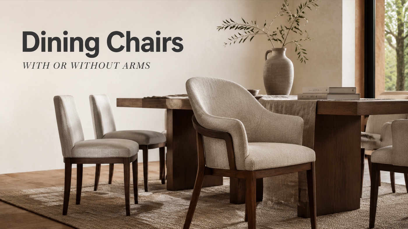 POVISON dining chairs with arms and armless side chairs
