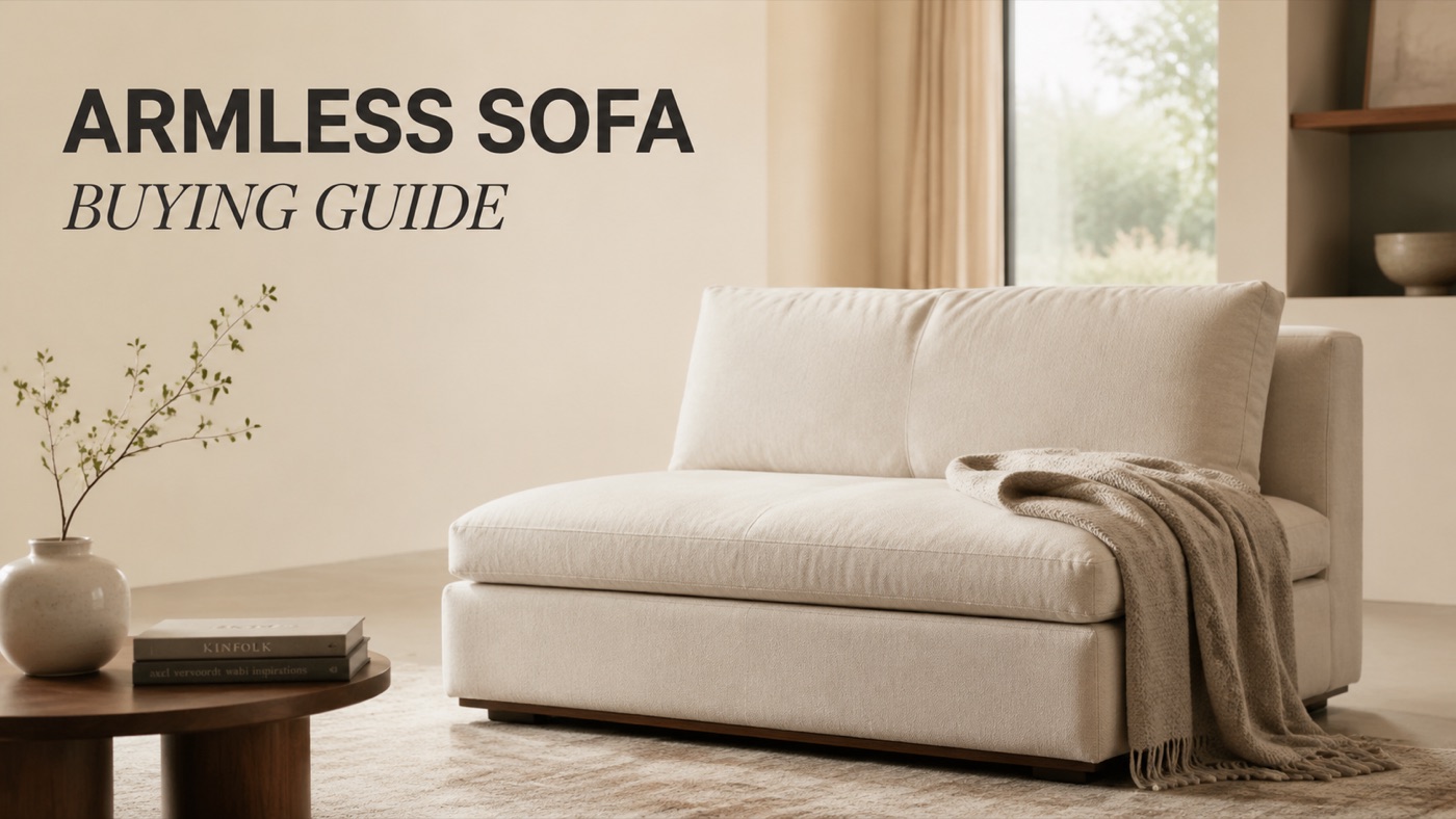 POVISON armless sofa module for flexible living room seating